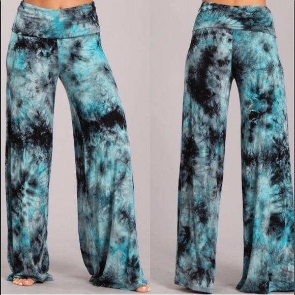 Pants - Small Left, Tie Dye Palazzo Pants, Size Small